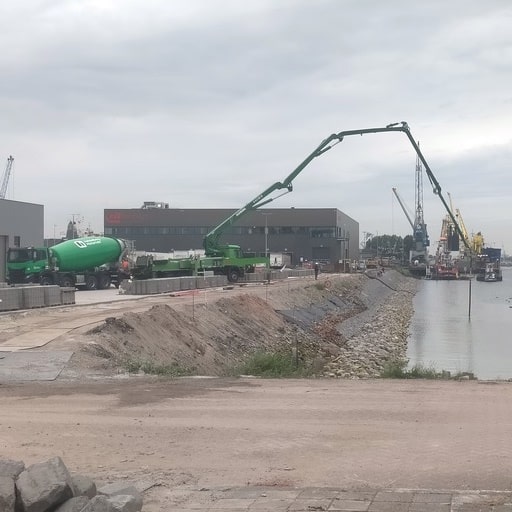 Beton onder water storten